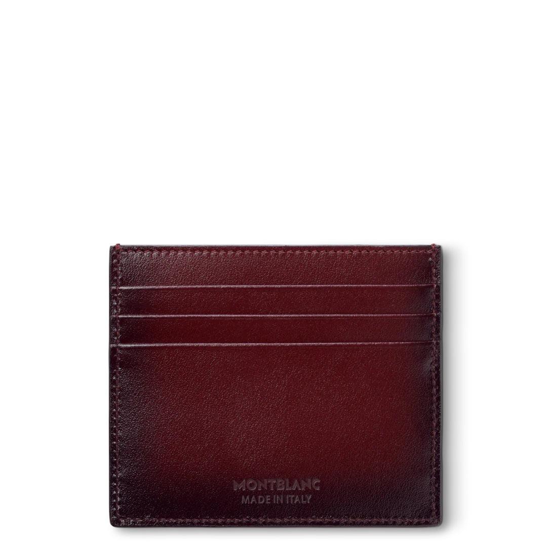 Montblanc porta carte di credito 6 scomparti Meisterstück bordeaux 131685 - Capodagli 1937