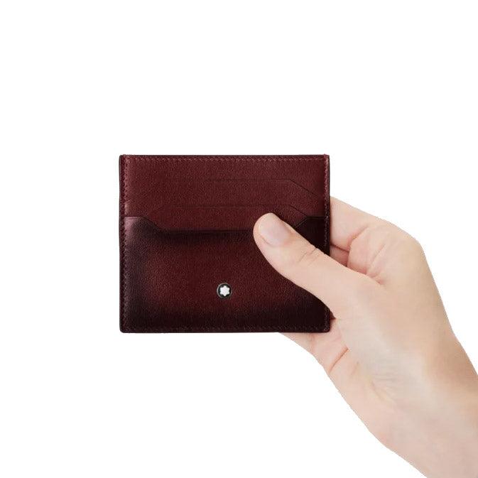 Montblanc porta carte di credito 6 scomparti Meisterstück bordeaux 131685 - Capodagli 1937