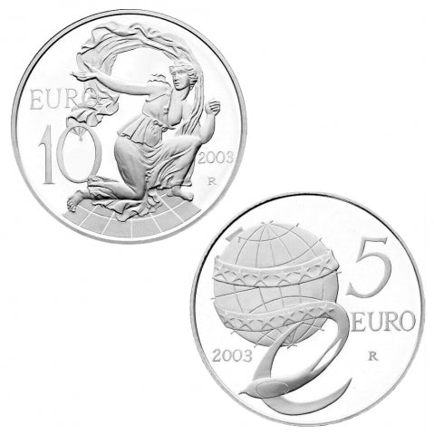 Monete in argento 5€ 10€ L&