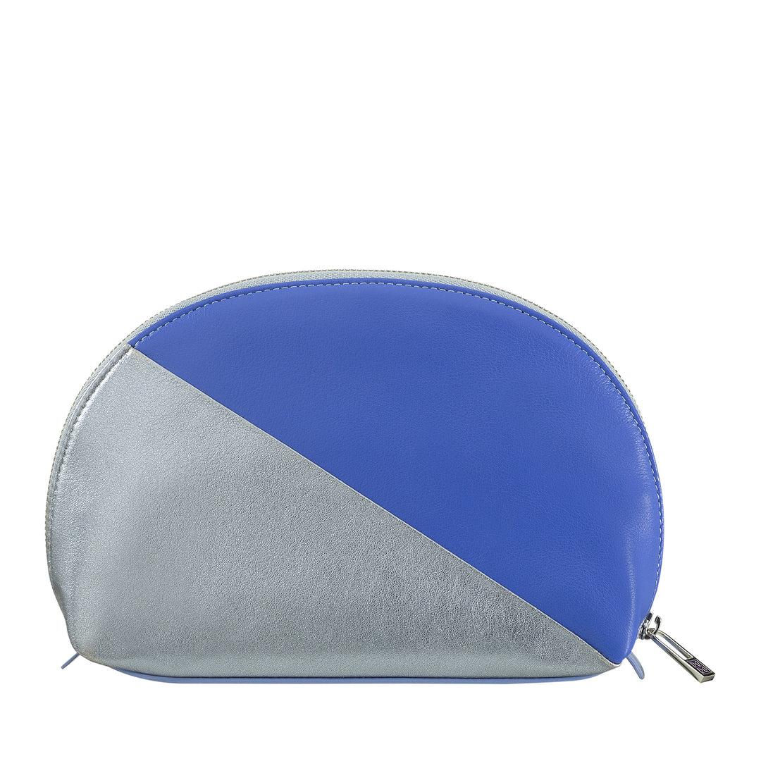 DUDU Pochette Porta Trucchi Make Up in Pelle Da Viaggio Da Borsa con Cerniera Multicolore