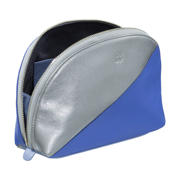 DUDU Pochette Porta Trucchi Make Up in Pelle Da Viaggio Da Borsa con Cerniera Multicolore