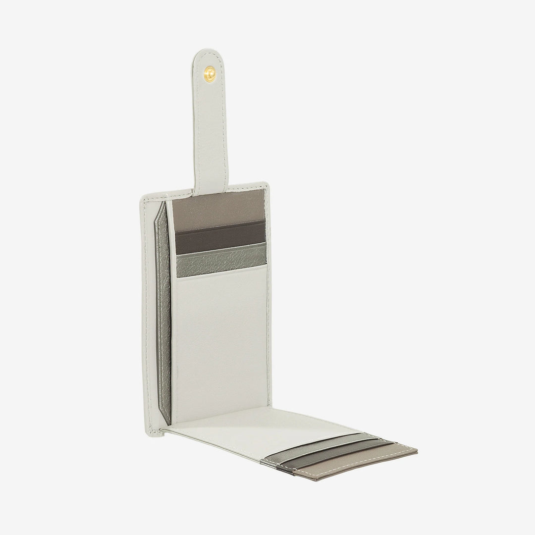 DUDU Porta Carte di Credito in Pelle Multicolore Sottile Slim Uomo Donna con 9 Slot e Chiusura di Sicurezza