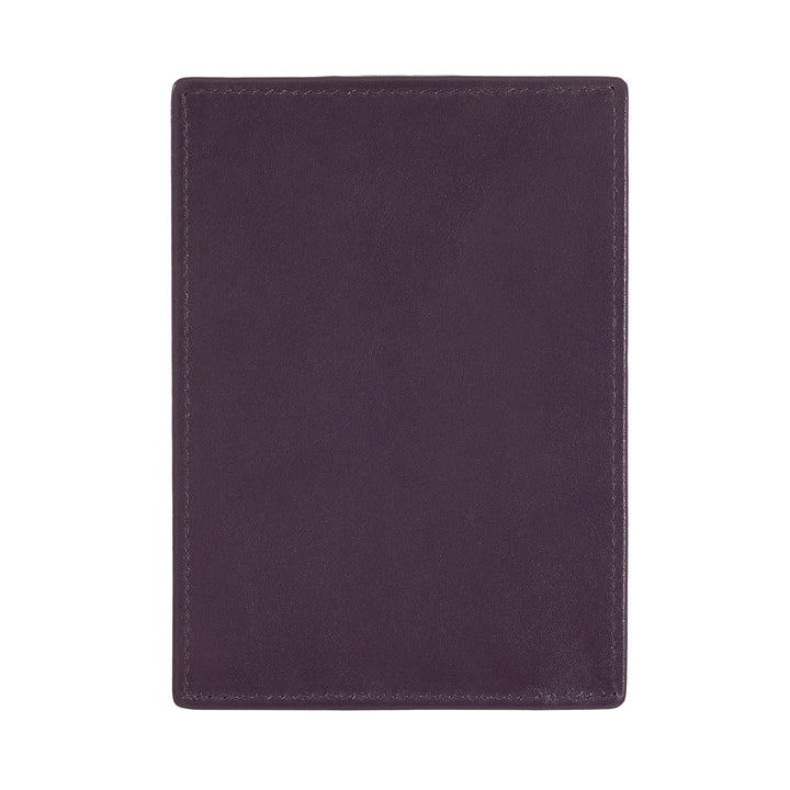 DUDU Porta Carte di Credito in Pelle Multicolore Sottile Slim Uomo Donna con 9 Slot e Chiusura di Sicurezza