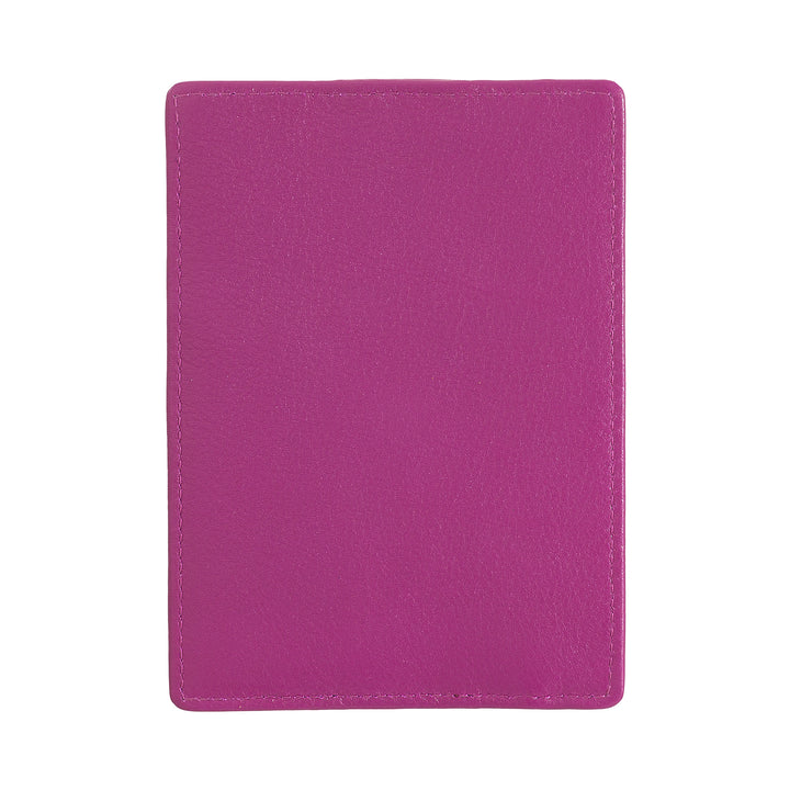 DUDU Porta Carte di Credito in Pelle Multicolore Sottile Slim Uomo Donna con 9 Slot e Chiusura di Sicurezza