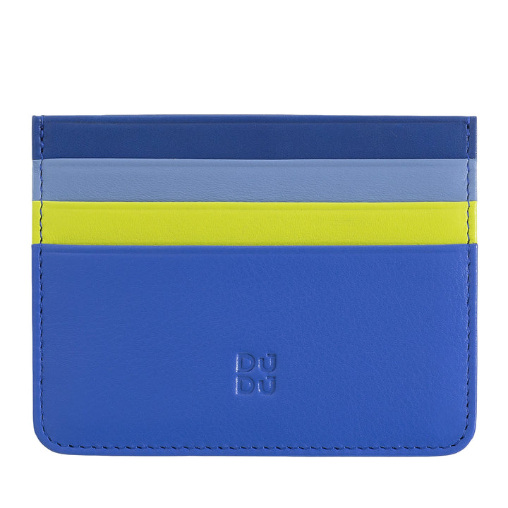 Porta carte di credito colorato in pelle Nappa 6 tasche DUDU