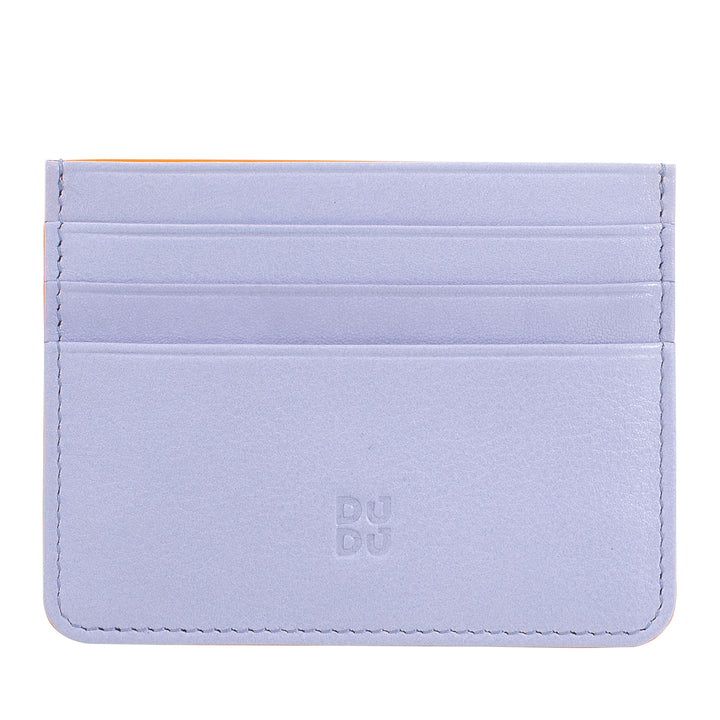 Porta carte di credito colorato in pelle Nappa 6 tasche DUDU