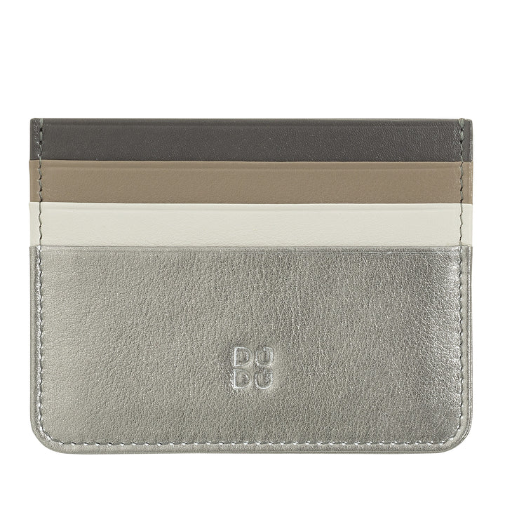 Porta carte di credito colorato in pelle Nappa 6 tasche DUDU