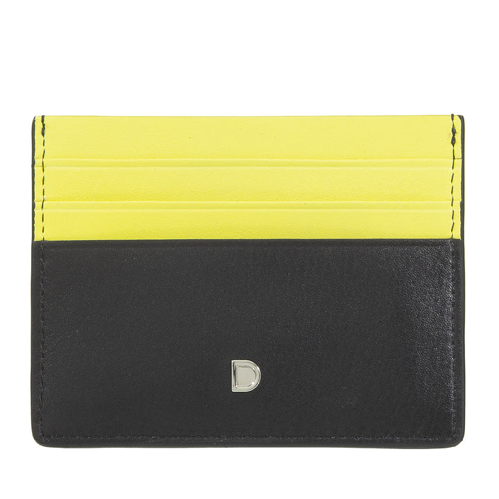 DUDU Porta Carte di Credito Uomo Donna in Pelle - Porta Tessere Slim Sottile dal Design Moderno e Geometrico, Compatto ed Elegante