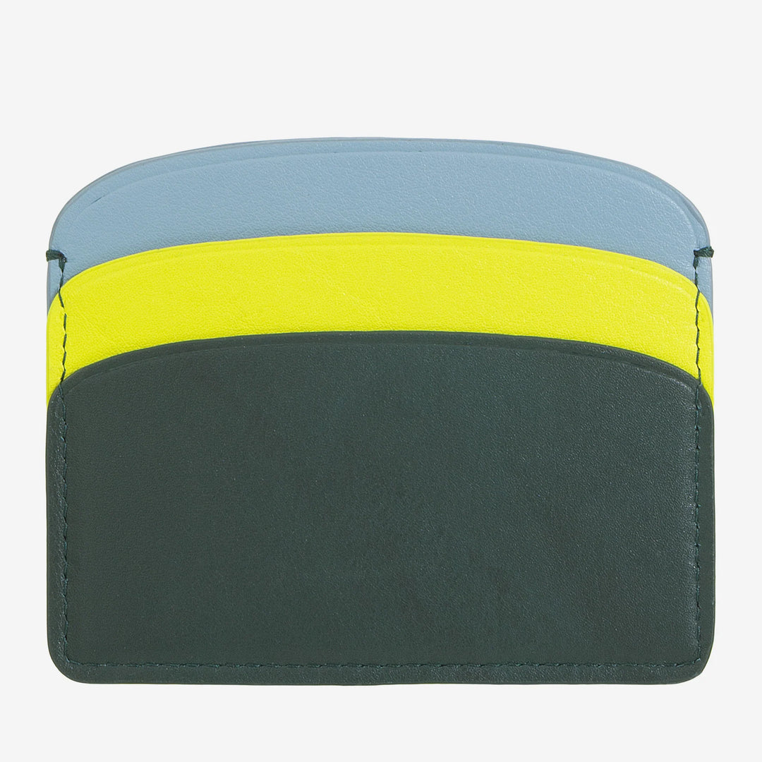 DUDU Dünner Kreditkartenhalter aus weichem Leder, Kartenhalter, Dokumentenhalter, Taschenplatte, schlankes Design, bunt