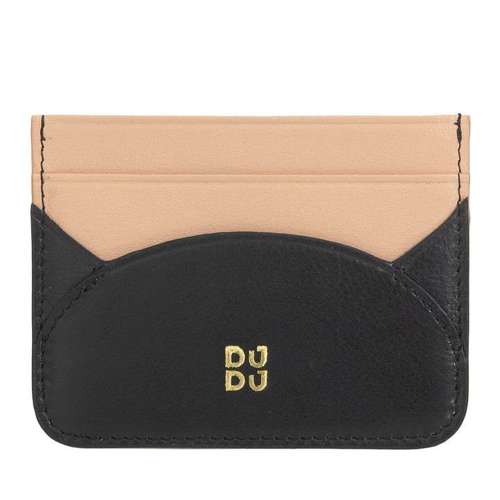 DUDU Porta Carte di Credito Sottile in Morbida Pelle - Porta Tessere, Porta Documenti, Piatto da Taschino, Design Slim