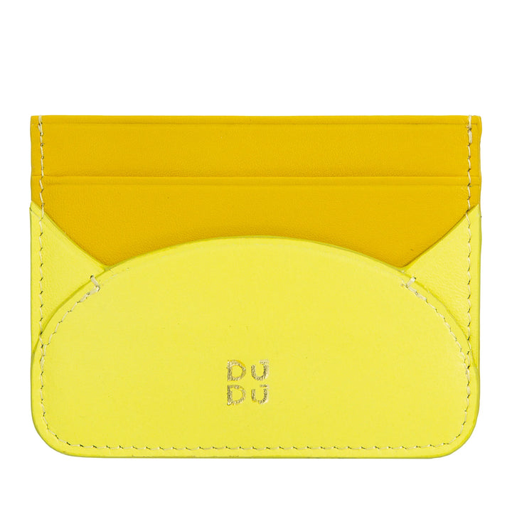 DUDU Porta Carte di Credito Sottile in Morbida Pelle - Porta Tessere, Porta Documenti, Piatto da Taschino, Design Slim