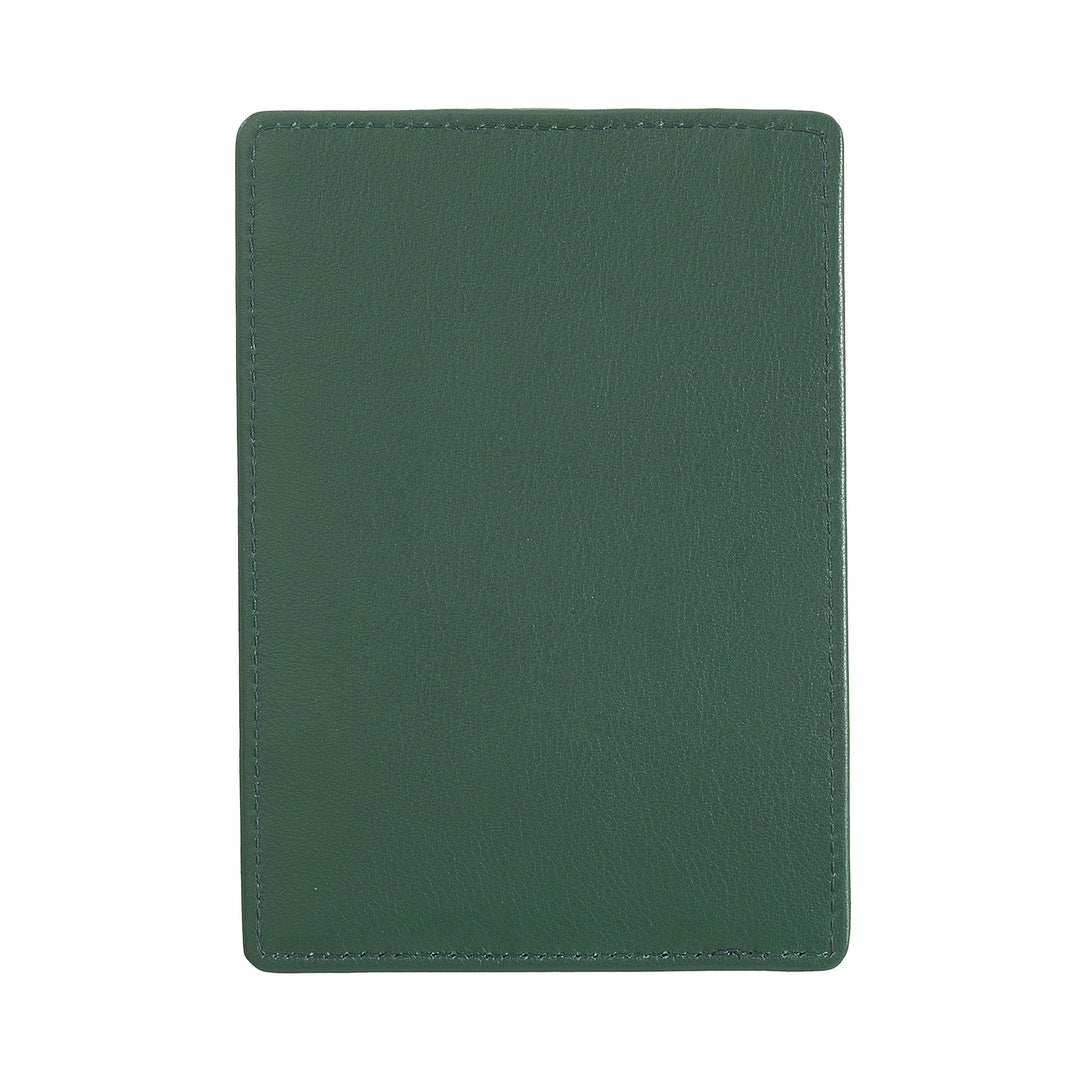 Nuvola Pelle Porta Carte di Credito Uomo Slim Ultrasottile in Pelle Nappa con Chiusura a Bottone