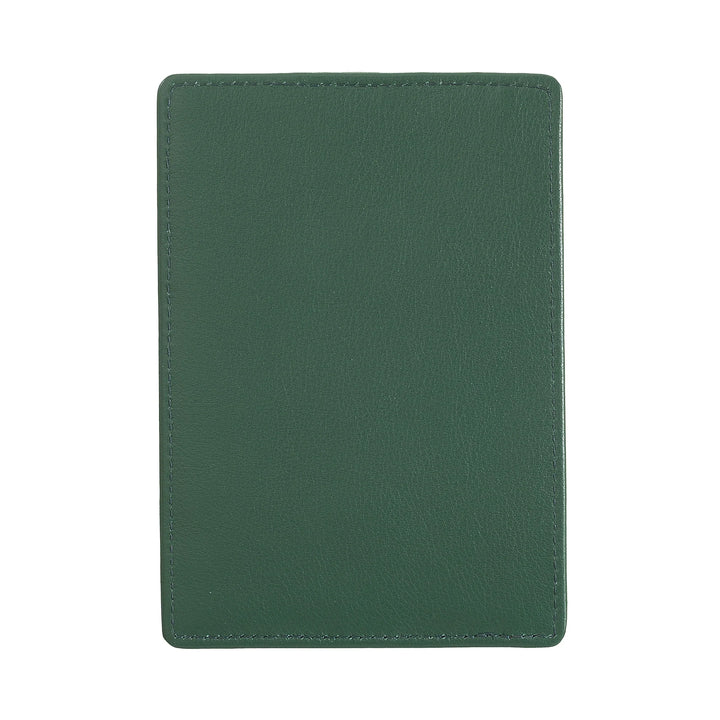 Nuvola Pelle Porta Carte di Credito Uomo Slim Ultrasottile in Pelle Nappa con Chiusura a Bottone