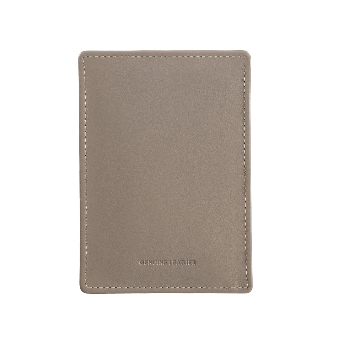 Nuvola Pelle Porta Carte di Credito Uomo Slim Ultrasottile in Pelle Nappa con Chiusura a Bottone