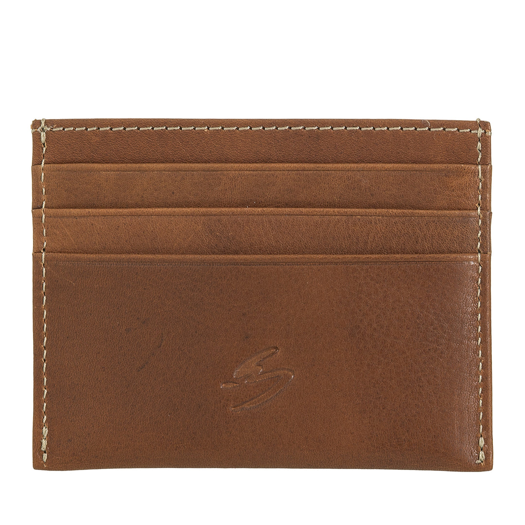 Nuvola Pelle Porta Carte Piccolo in Pelle – Slim Portacarte Uomo Donna Sottile Tascabile con Tasche per Tessere Biglietti da Visita dal Design Compatto