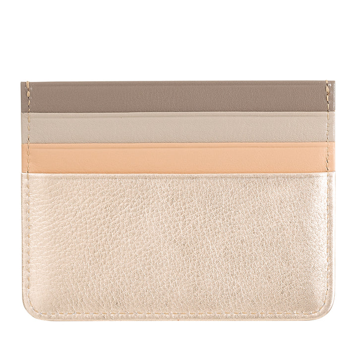 Porta carte di credito colorato in pelle Nappa 6 tasche DUDU