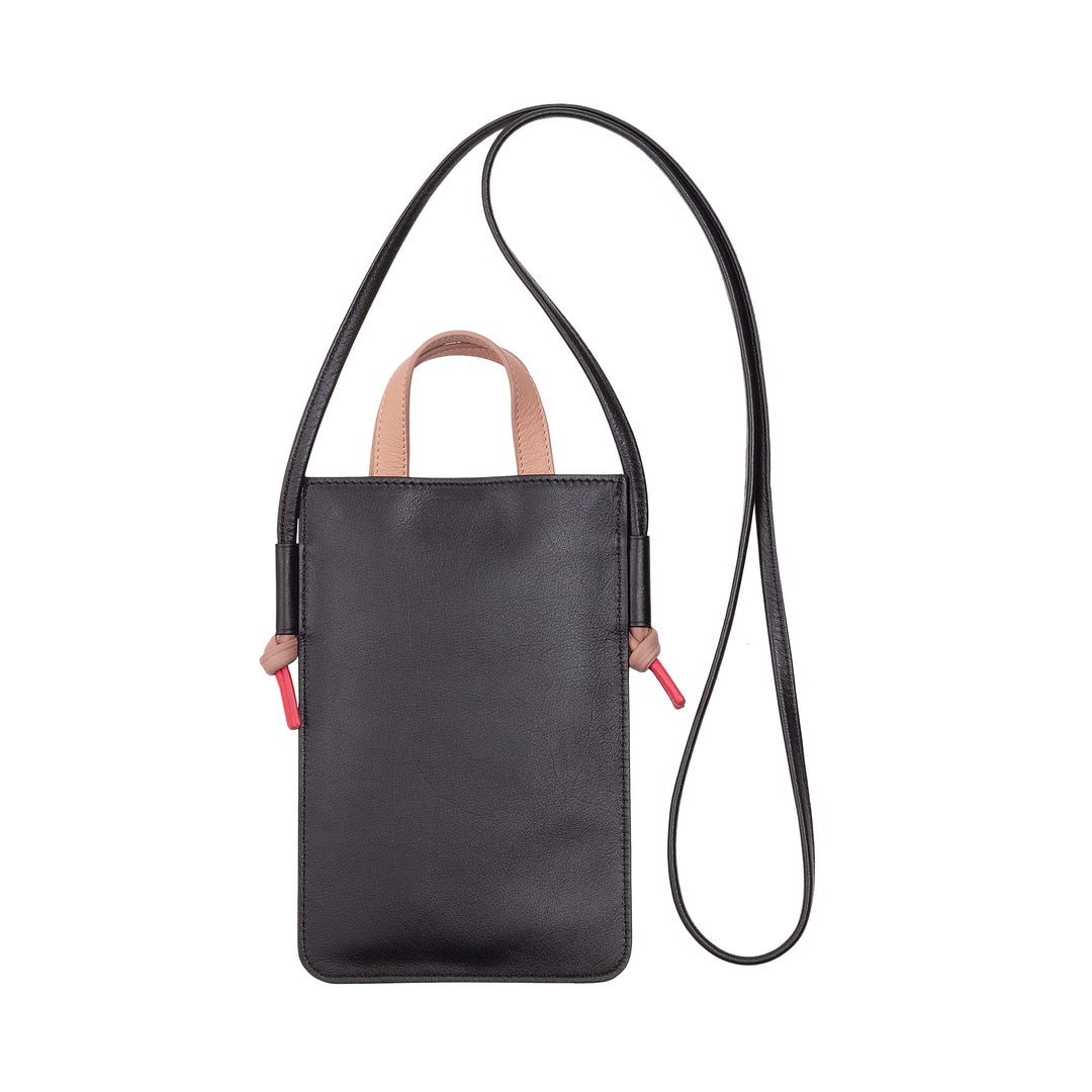 DUDU Borsa a Tracolla per Cellulare in Vera Pelle, Porta Smartphone da Collo da Spalla Elegante, Borsettina per Telefono Colorata