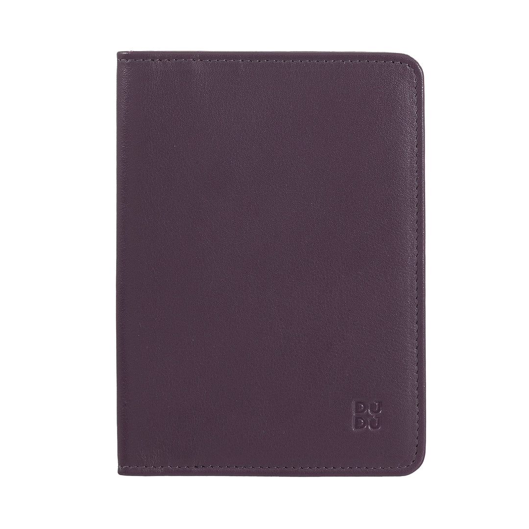 DUDU Custodia Porta Passaporto in Pelle da Viaggio con Protezione RFID e Porta Carte di Credito