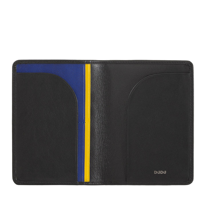 DUDU Custodia Porta Passaporto in Pelle da Viaggio con Protezione RFID e Porta Carte di Credito