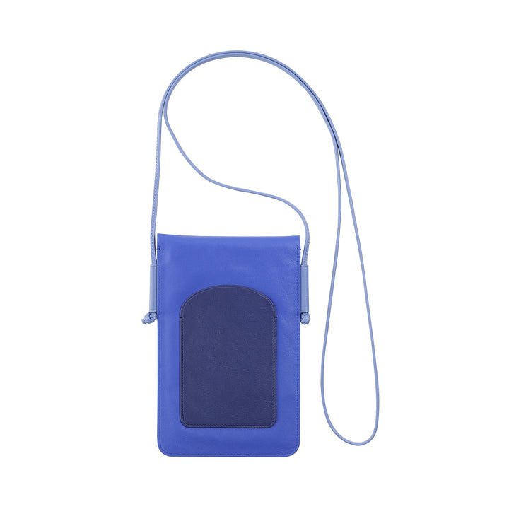 DUDU Custodia Porta Cellulare da Collo in Pelle, Astuccio Porta Smartphone fino a 6,7 Pollici con Bottone, Laccio Tracolla Regolabile, Design Sottile