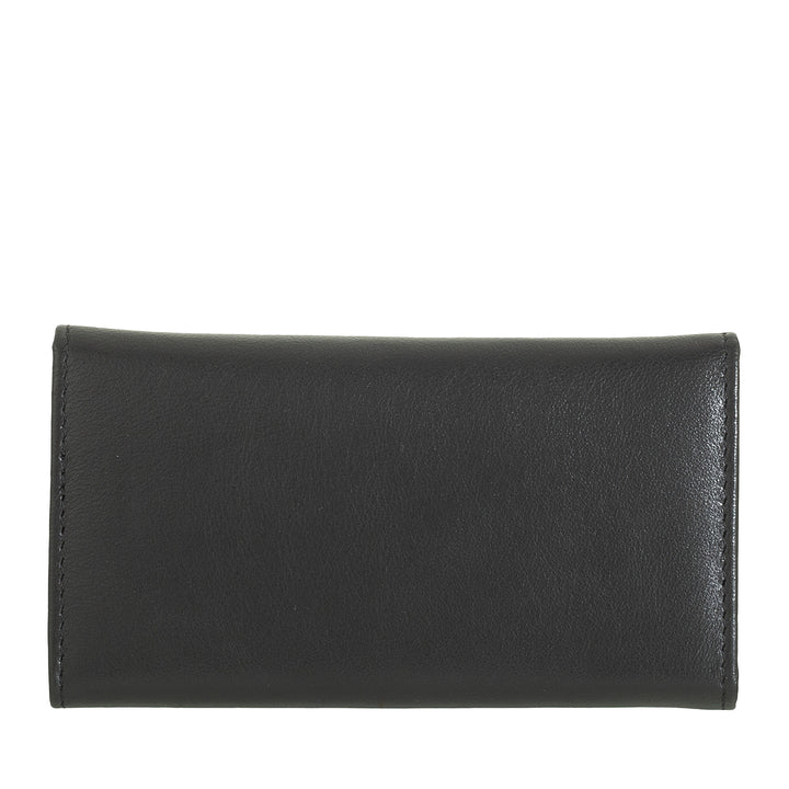 DUDU Portachiavi Classico in Vera Pelle Uomo Donna Multicolore a 6 Ganci