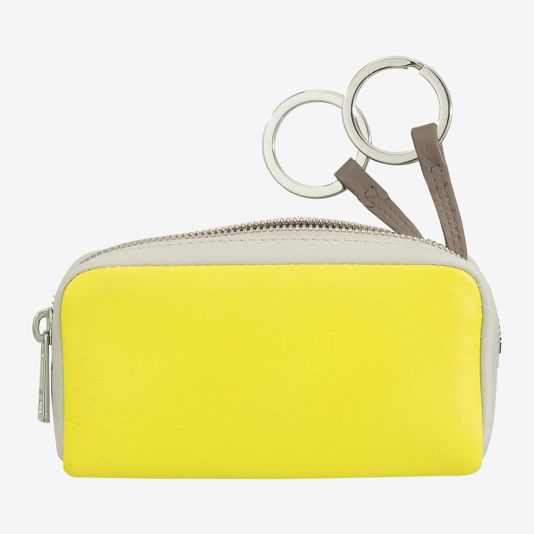 Portachiavi unisex colorato in vera pelle vitello firmato DUDU