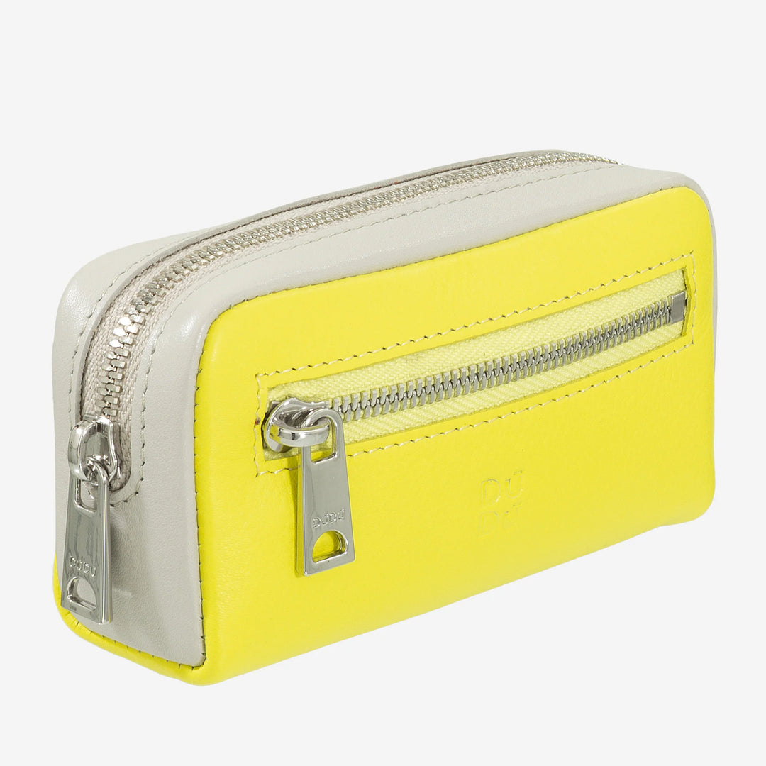Portachiavi unisex colorato in vera pelle vitello firmato DUDU
