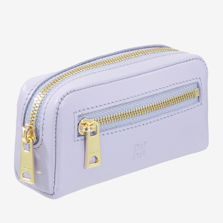 Portachiavi unisex colorato in vera pelle vitello firmato DUDU