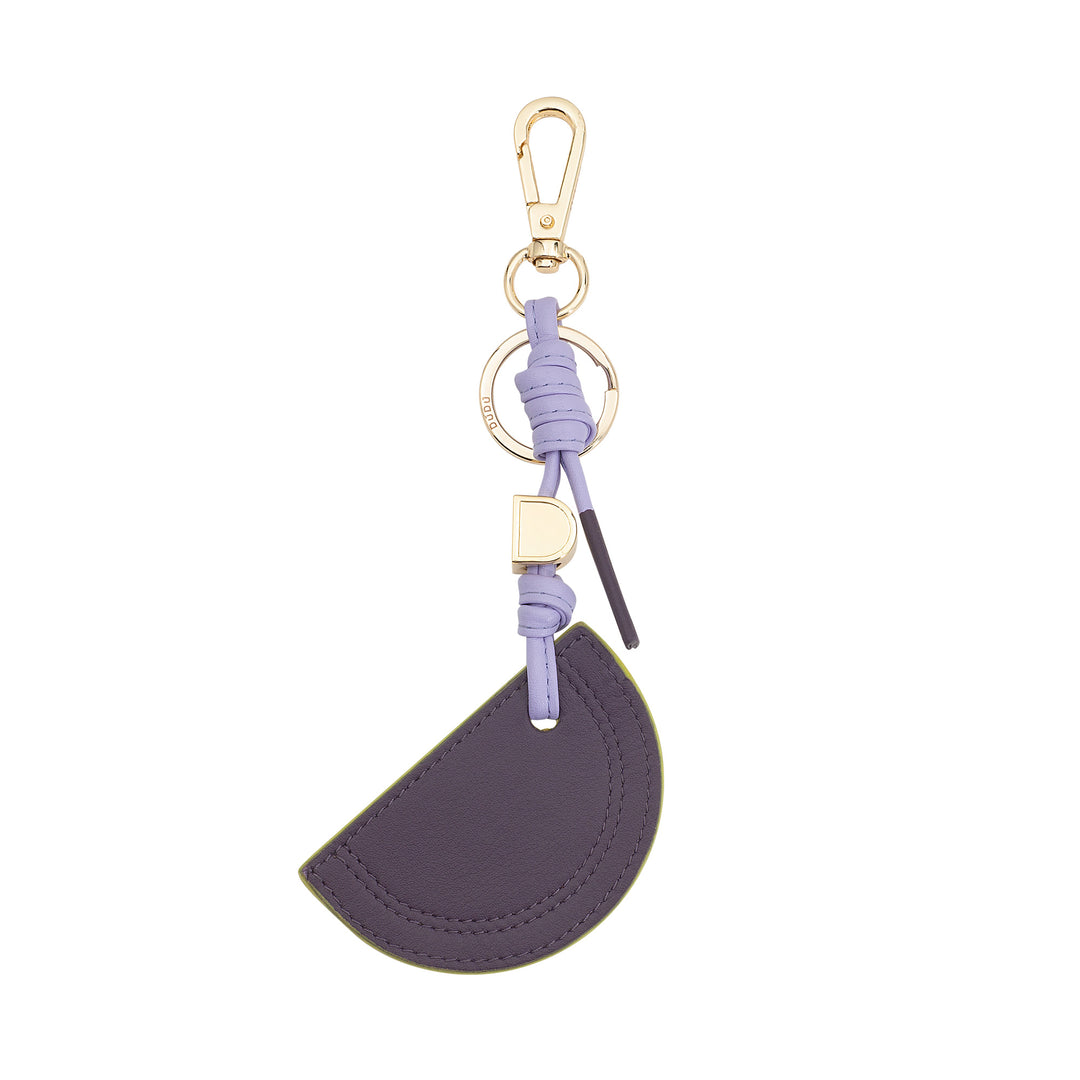 DUDU Portachiavi in Pelle con Anguria, Portachiavi Simpatico Colorato, con Anello e Moschettone, Portachiavi di Design