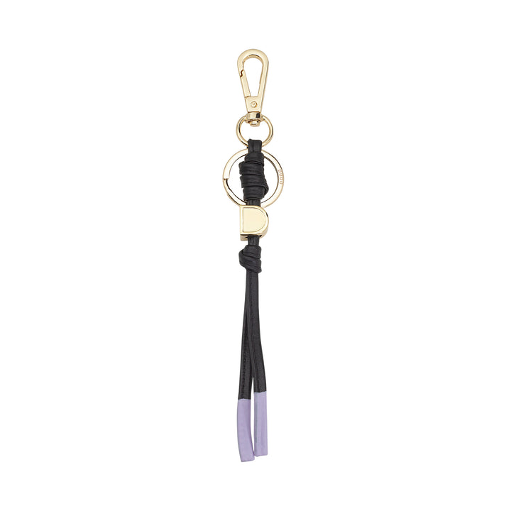 DUDU Portachiavi in Pelle Minimalista, Portachiavi per Uomo Donna con Moschettone e Anello, Design Minimal Compatto Leggero