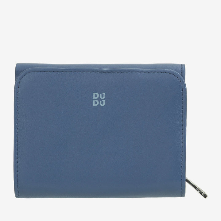 DUDU Portafoglio Donna Pelle Piccolo con Portamonete a Cerniera – Design Compatto e Scritta Après Ski – Portafoglio Porta Carte e Banconote, Fashion alla Moda