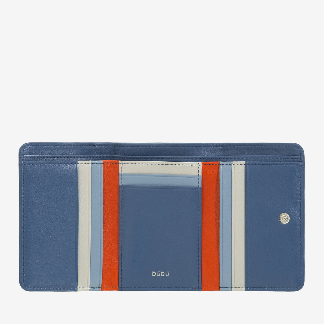 DUDU Portafoglio Donna Pelle Piccolo con Portamonete a Cerniera – Design Compatto e Scritta Après Ski – Portafoglio Porta Carte e Banconote, Fashion alla Moda