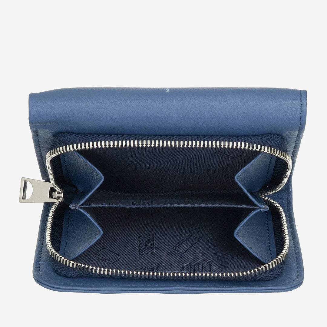 DUDU Portafoglio Donna Pelle Piccolo con Portamonete a Cerniera – Design Compatto e Scritta Après Ski – Portafoglio Porta Carte e Banconote, Fashion alla Moda