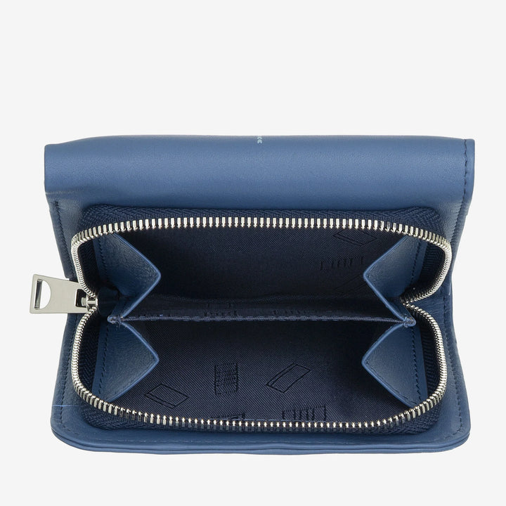 DUDU Portafoglio Donna Pelle Piccolo con Portamonete a Cerniera – Design Compatto e Scritta Après Ski – Portafoglio Porta Carte e Banconote, Fashion alla Moda