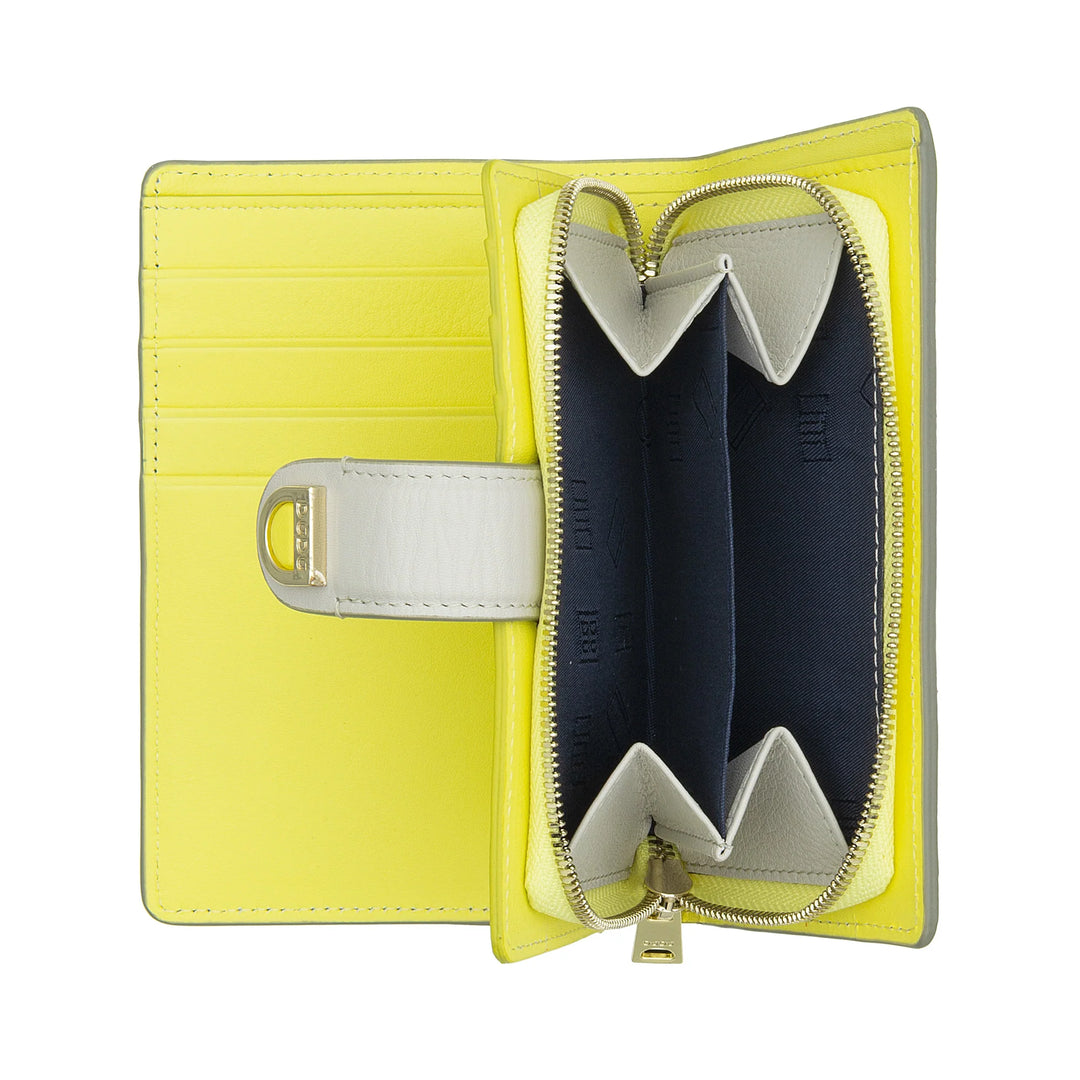 DUDU Portafoglio Donna in Pelle con Portamonete con Zip e Porta Carte - Portafogli Donna Elegante e Funzionale per Tessere, Banconote e Monete