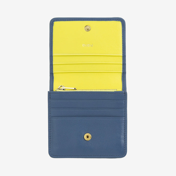 DUDU Portafoglio Piccolo Donna Pelle Intrecciata – Elegante e Compatto con Scomparti per Carte, Tessere, Banconote e Monete – Design Raffinato