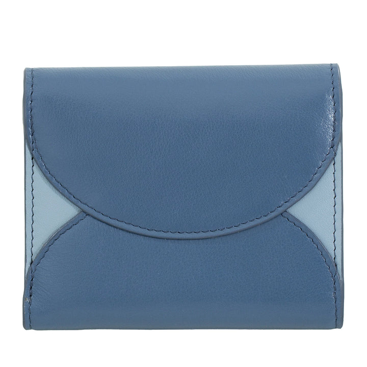 DUDU Portafoglio Donna Piccolo in Pelle Compatto con Porta Carte e Portamonete – Portafogli Donna Vera Pelle Elegante e Capiente