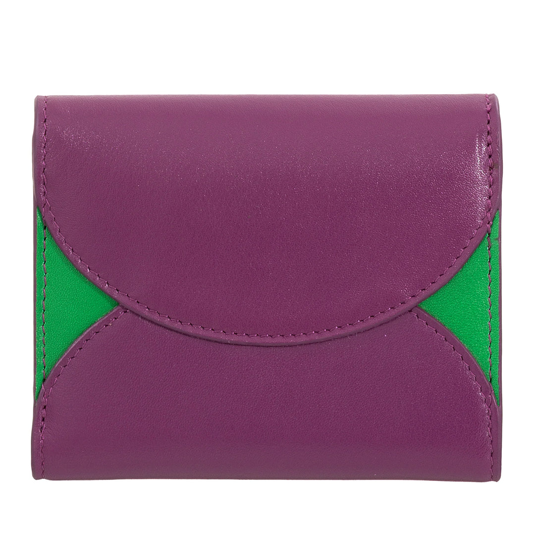 DUDU Portafoglio Donna Piccolo in Pelle Compatto con Porta Carte e Portamonete – Portafogli Donna Vera Pelle Elegante e Capiente