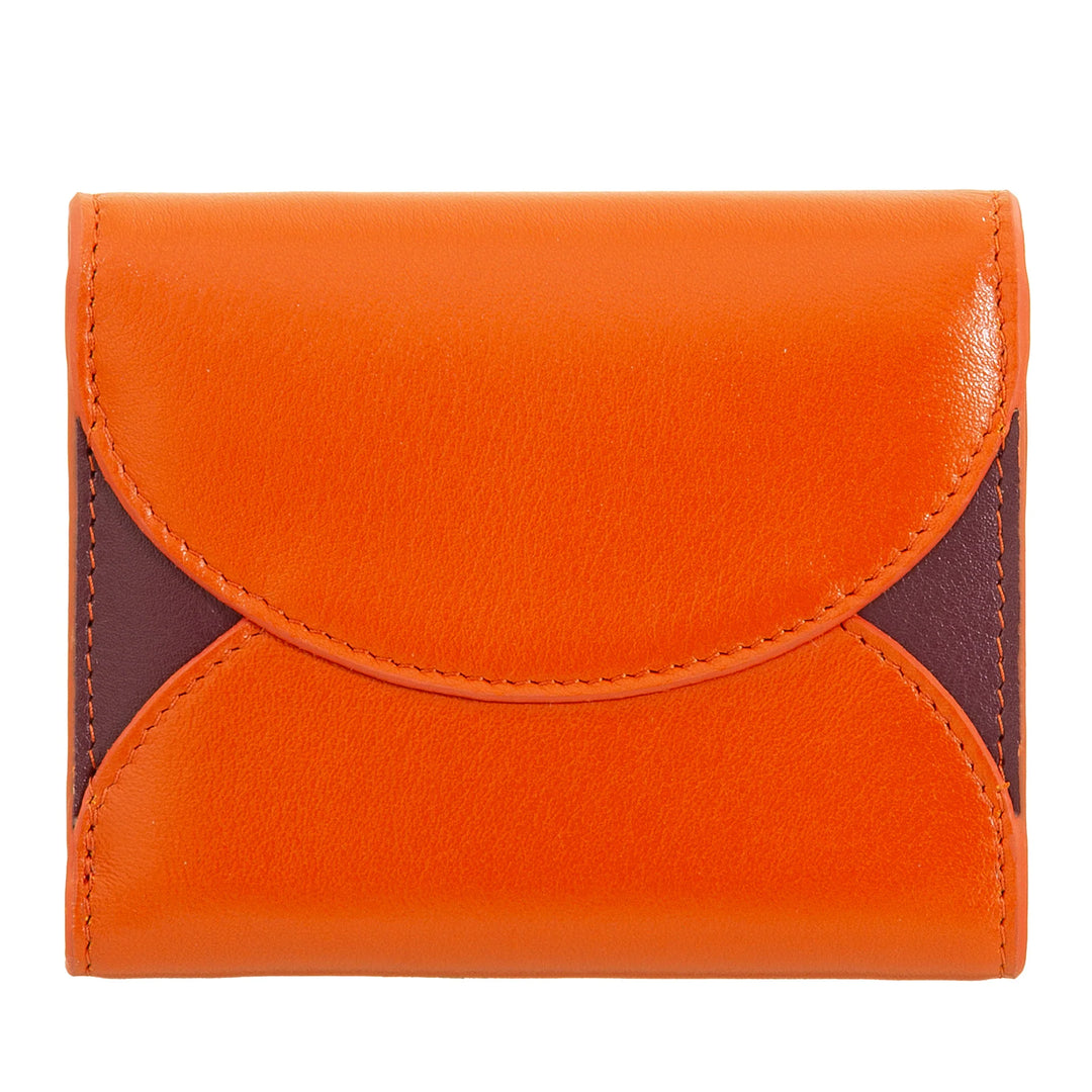 DUDU Portafoglio Donna Piccolo in Pelle Compatto con Porta Carte e Portamonete – Portafogli Donna Vera Pelle Elegante e Capiente