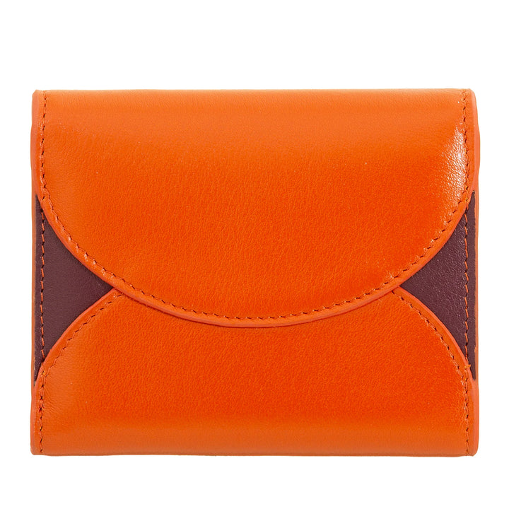 DUDU Portafoglio Donna Piccolo in Pelle Compatto con Porta Carte e Portamonete – Portafogli Donna Vera Pelle Elegante e Capiente