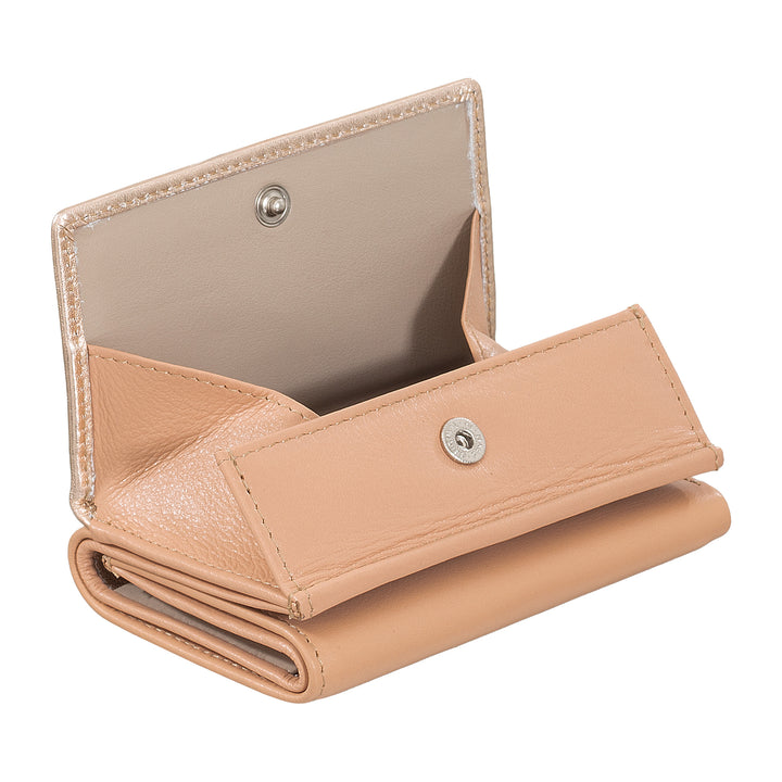 DUDU Portafoglio Uomo Piccolo in Pelle, Portafogli Donna, Design Compatto con Portamonete Porta Banconote e Carte