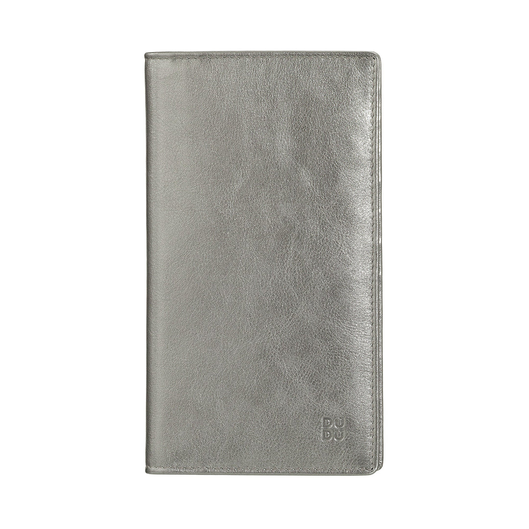 DUDU Portafoglio Donna Anti RFID in Pelle Colorato Grande con 16 Tasche Porta Carte di credito Tessere