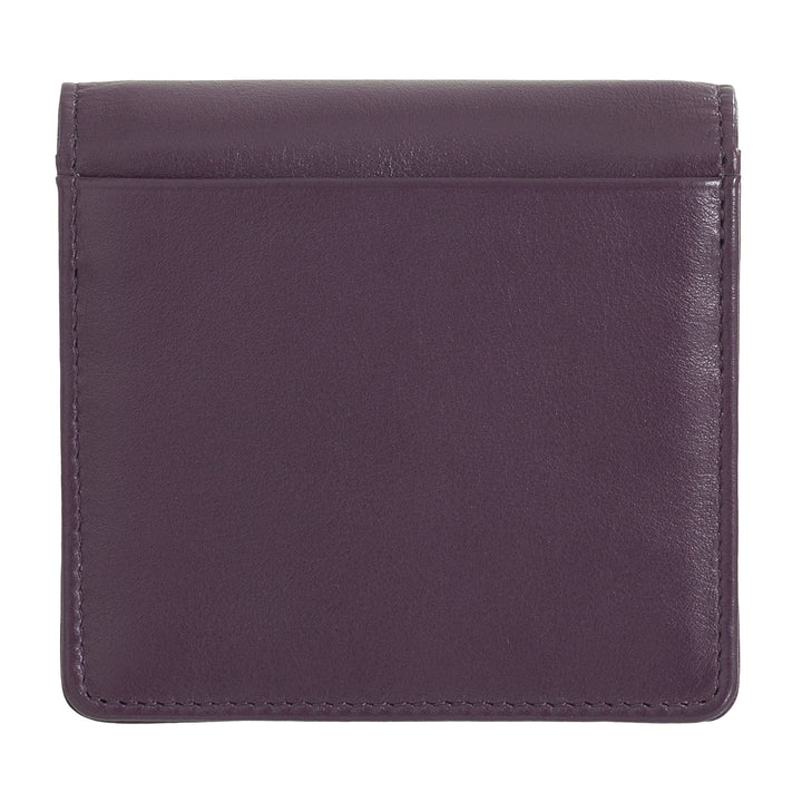 DUDU Portafoglio Donna Piccolo in Pelle Schermato RFID Colorato Ultra Compatto con Zip Interna e 8 Porta Carte Tessere