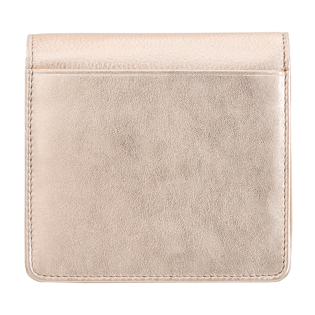 DUDU Portafoglio Donna Piccolo in Pelle Schermato RFID Colorato Ultra Compatto con Zip Interna e 8 Porta Carte Tessere