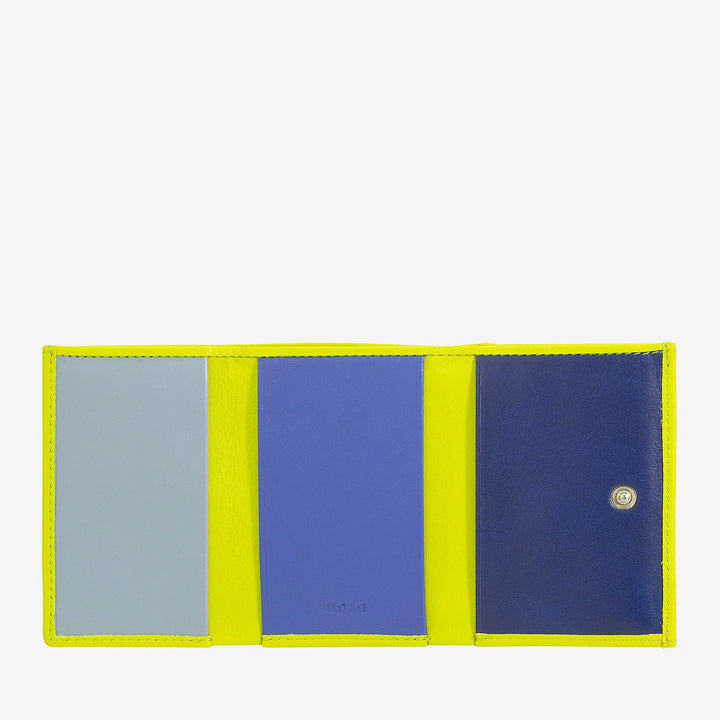 DUDU Portafoglio Uomo Piccolo in Pelle, Portafogli Donna, Design Compatto con Portamonete Porta Banconote e Carte