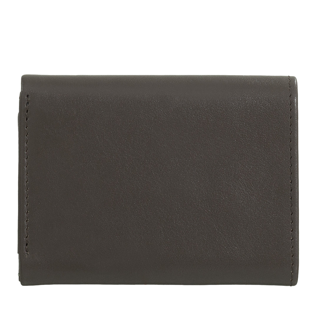 DUDU Portafoglio Uomo Piccolo in Pelle, Portafogli Donna, Design Compatto con Portamonete Porta Banconote e Carte