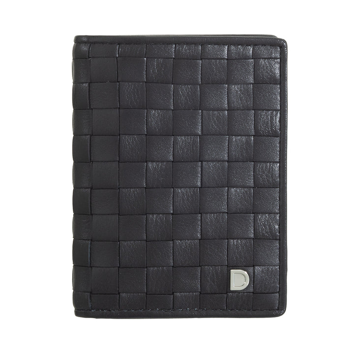 DUDU Portafoglio Piccolo Uomo in Pelle Intrecciata – Elegante e Sottile, Portafoglio Slim Porta Carte Tessere, Banconote e Documenti