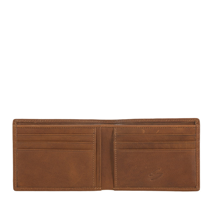 Nuvola Pelle Portafoglio Uomo Slim in Pelle Portacarte – Portafoglio Piccolo Sottile in Vera Pelle con Scomparti per Carte e Banconote – Design Compatto e Leggero