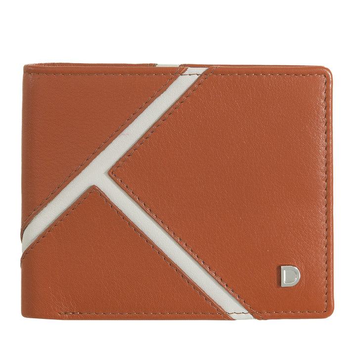 DUDU Portafoglio Uomo Compatto in Pelle – Design Ispirato al Tennis – Portafoglio Piccolo con Portamonete, Tasche per Carte e Banconote