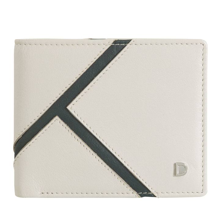 DUDU Portafoglio Uomo Compatto in Pelle – Design Ispirato al Tennis – Portafoglio Piccolo con Portamonete, Tasche per Carte e Banconote